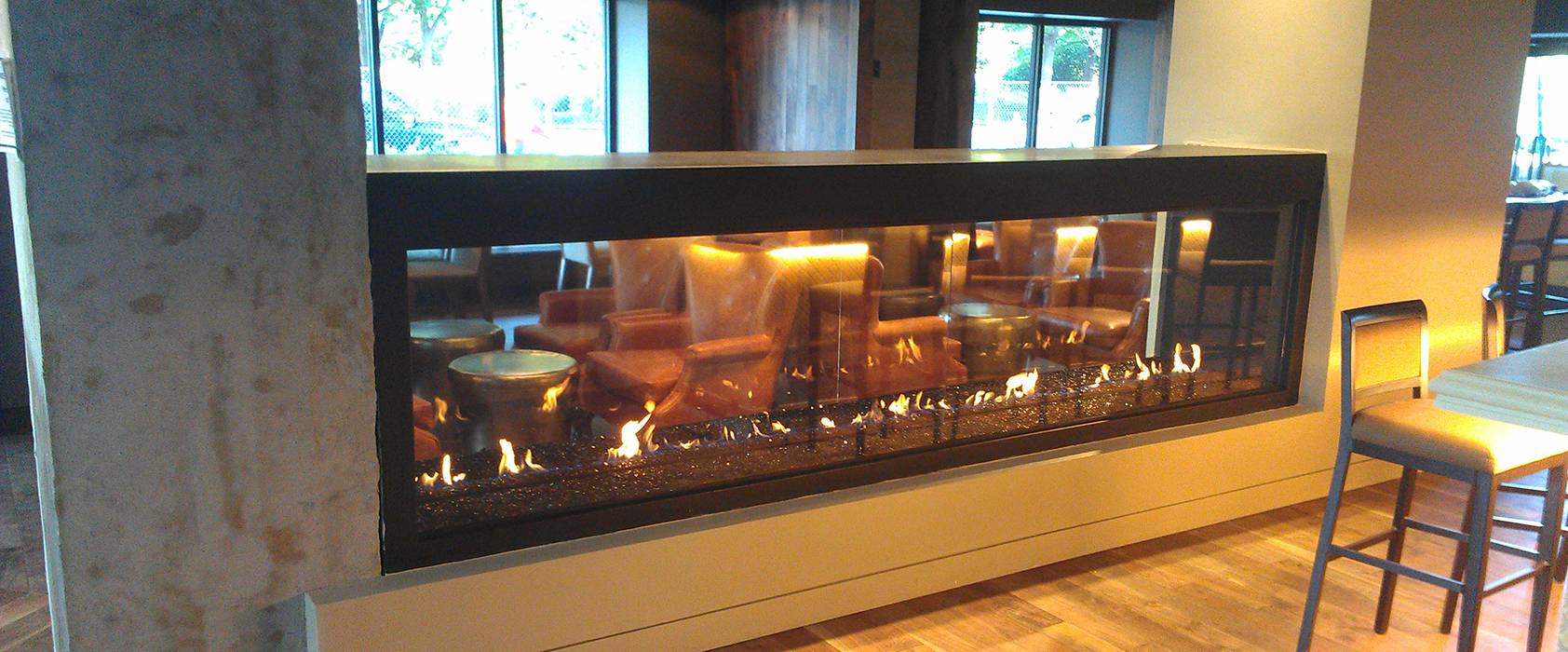 custom contemporary fireplace