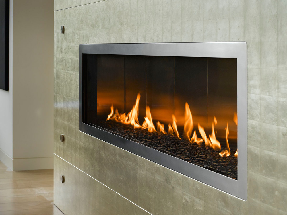 Custom Linear Fireplace